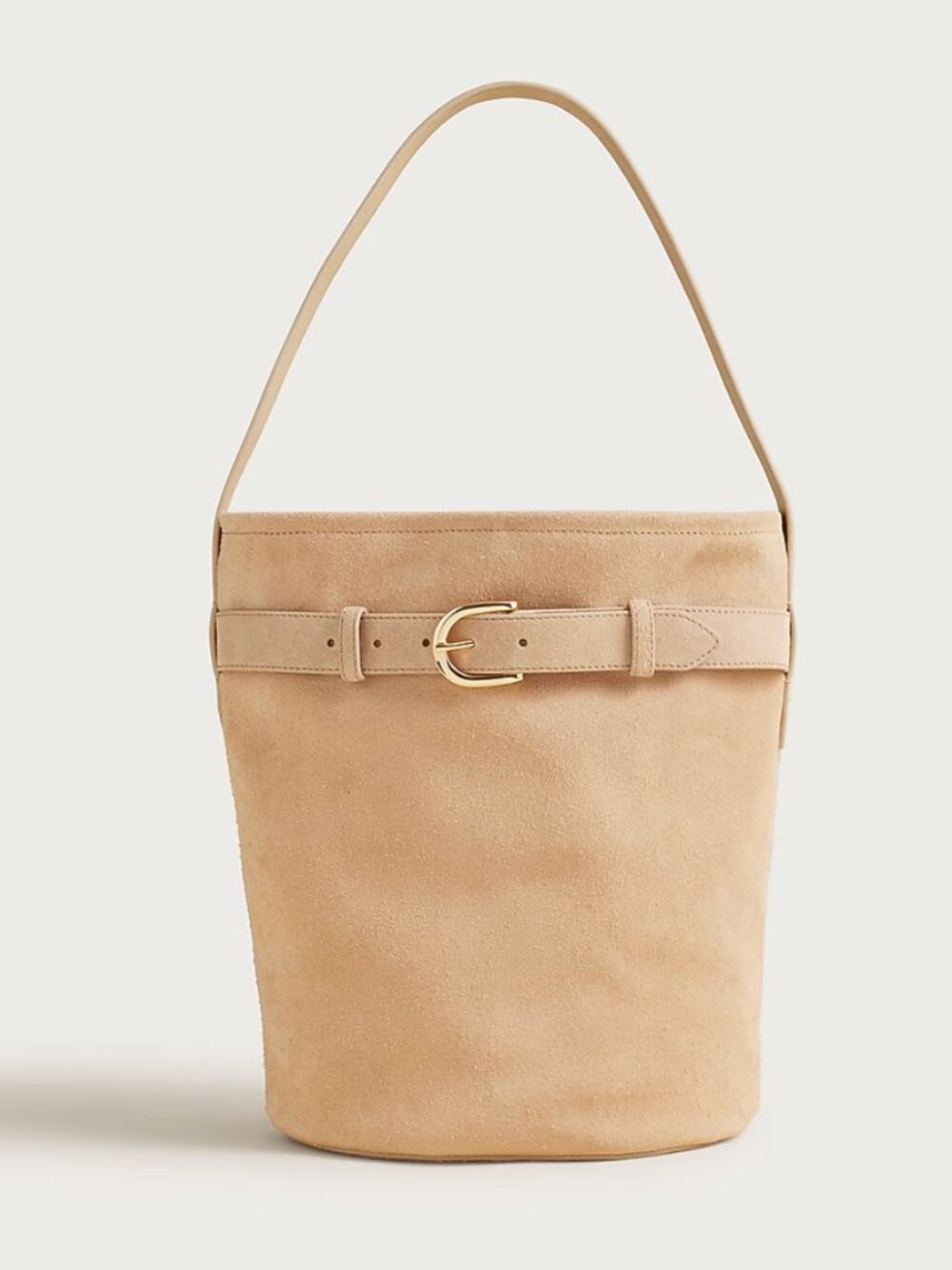 J.Crew Berkeley belted bucket bag in suede